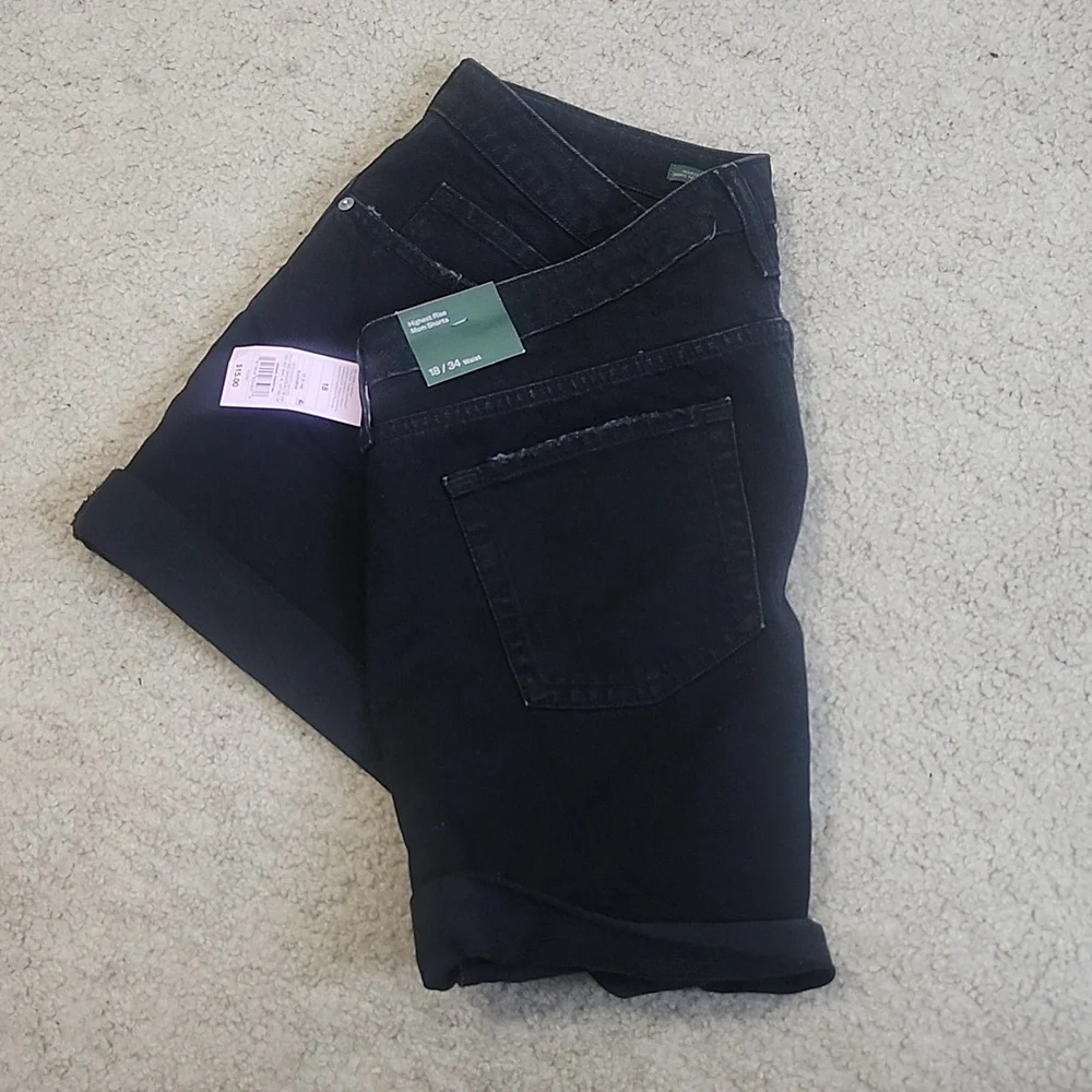 Wild Fable Black Jean Shorts - Picture 3 of 3